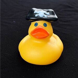 Pirate Rubber Duck Bath Toy - Yellow and Black